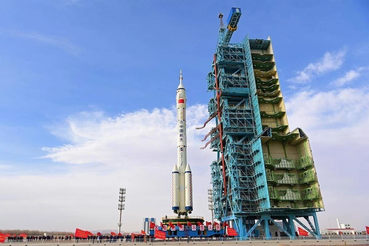Shenzhou-23 mission control hall at Jiuquan Satellite Launch Center