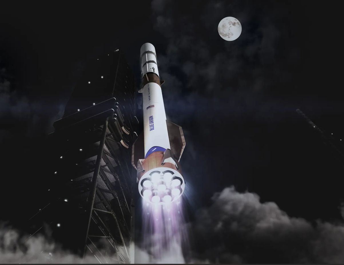 Blue Origin New Glenn rocket 9x4 configuration upgrade illustration