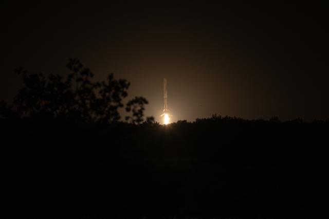 Falcon 9 booster landing (NASA image)
