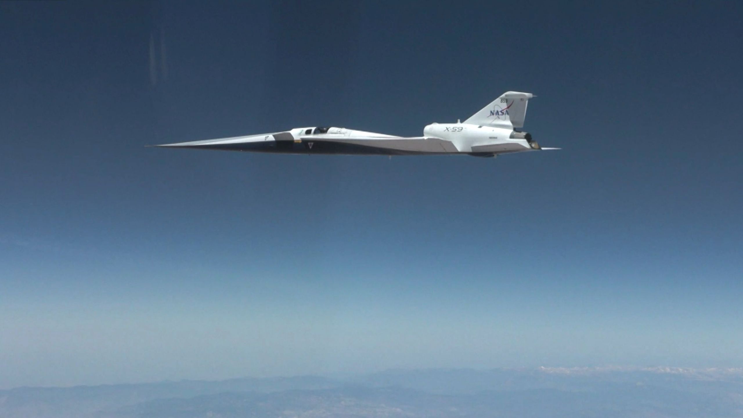 NASA's X-59 quiet supersonic jet finally breaks the sound barrier: Mach 1.1, 713 mph, 43,400 feet